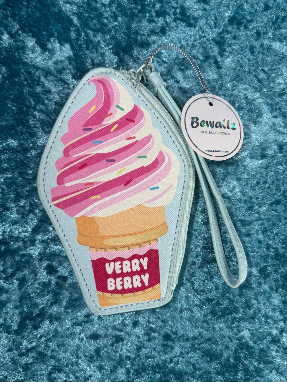 Bewaltz Verry Berry Ice Cream Coin Purse Wristlet